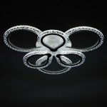 Люстра с ПДУ 10022/6WT LED 120Вт 3000-6000К диммер белый 60х60 см