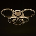 Люстра с ПДУ 10022/6WT LED 120Вт 3000-6000К диммер белый 60х60 см