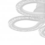 Люстра с ПДУ 10022/5WT LED 80Вт 3000-6000К диммер белый 52х52 см