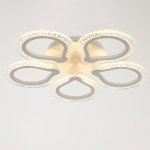 Люстра с ПДУ 10022/5WT LED 80Вт 3000-6000К диммер белый 52х52 см