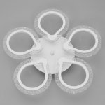 Люстра с ПДУ 10022/5WT LED 80Вт 3000-6000К диммер белый 52х52 см