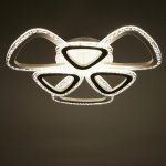 Люстра с ПДУ 10023/6WT LED 126Вт 3000-6000К диммер белый