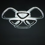 Люстра с ПДУ 10023/6WT LED 126Вт 3000-6000К диммер белый