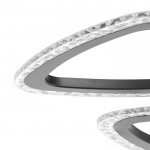 Люстра с ПДУ 10023/6BK LED 126Вт 3000-6000К диммер черный