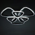 Люстра с ПДУ 10023/6BK LED 126Вт 3000-6000К диммер черный