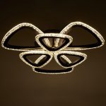 Люстра с ПДУ 10023/6BK LED 126Вт 3000-6000К диммер черный