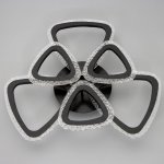 Люстра с ПДУ 10023/6BK LED 126Вт 3000-6000К диммер черный