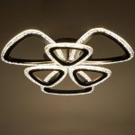 Люстра с ПДУ 10023/6BK LED 126Вт 3000-6000К диммер черный