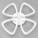 Люстра с ПДУ 10023/4WT LED 104Вт 3000-6000К диммер белый 60х60 см