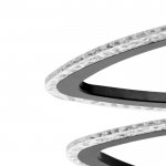 Люстра с ПДУ 10023/4BK LED 104Вт 3000-6000К диммер черный 60х60 см