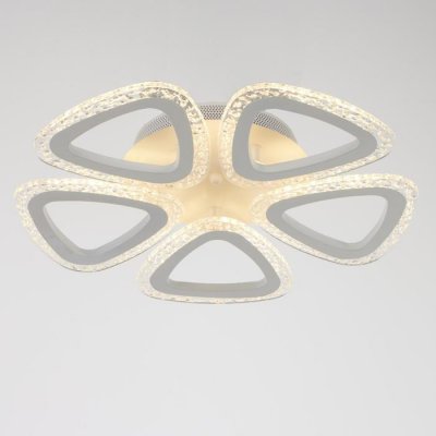 Люстра с ПДУ 10023/5WT LED 80Вт 3000-6000К диммер белый 45х45 см