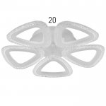 Люстра с ПДУ 10023/5WT LED 80Вт 3000-6000К диммер белый 45х45 см