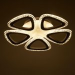 Люстра с ПДУ 10023/5WT LED 80Вт 3000-6000К диммер белый 45х45 см