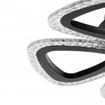 Люстра с ПДУ 10023/5BK LED 80Вт 3000-6000К диммер черный 45х45 см