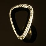 Бра 10023/1BK LED 16Вт 4000К черный 20х24 см