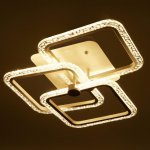 Люстра с ПДУ 10023/3WT LED 96Вт 3000-6000К диммер белый 45х43 см