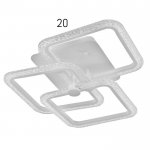 Люстра с ПДУ 10023/3WT LED 96Вт 3000-6000К диммер белый 45х43 см