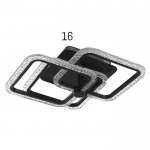 Люстра с ПДУ 10023/3BK LED 96Вт 3000-6000К диммер черный 45х43 см