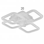 Люстра с ПДУ 10023/4WT LED 96Вт 3000-6000К диммер белый 52х52 см