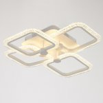 Люстра с ПДУ 10023/4WT LED 96Вт 3000-6000К диммер белый 52х52 см