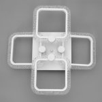 Люстра с ПДУ 10023/4WT LED 96Вт 3000-6000К диммер белый 52х52 см