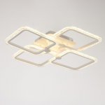 Люстра с ПДУ 10023/4WT LED 128Вт 3000-6000К диммер белый 55х55 см