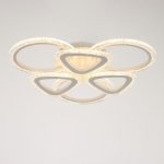 Люстра с ПДУ 10024/6WT LED 120Вт 3000-6000К диммер белый 55х55 см