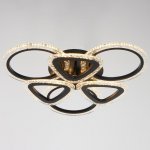 Люстра с ПДУ 10024/6BK LED 120Вт 3000-6000К диммер черный 55х55 см