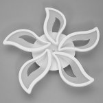 Люстра с ПДУ 10029/5WT LED 140Вт 3000-6000К диммер белый 75х75 см