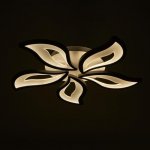 Люстра с ПДУ 10029/5WT LED 140Вт 3000-6000К диммер белый 75х75 см