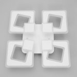 Люстра с ПДУ 10030/4WT LED 192Вт 3000-6000К диммер белый 55х55 см