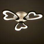 Люстра с ПДУ 10031/3WT LED 72Вт 3000-6000К диммер белый 62х62 см