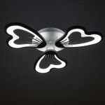 Люстра с ПДУ 10031/3WT LED 72Вт 3000-6000К диммер белый 62х62 см