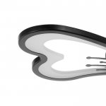 Люстра с ПДУ 10031/3BK LED 72Вт 3000-6000К диммер черный 62х62 см