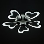 Люстра с ПДУ 10031/5WT LED 120Вт 3000-6000К диммер белый 62х62 см