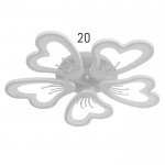 Люстра с ПДУ 10031/5WT LED 120Вт 3000-6000К диммер белый 62х62 см