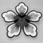 Люстра с ПДУ 10032/5BK LED 140Вт 3000-6000К диммер черный 62х62 см