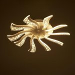 Люстра с ПДУ 10033/10WT LED 80Вт 3000-6000К диммер белый 53х53 см