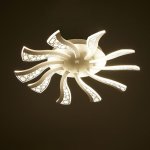 Люстра с ПДУ 10033/10WT LED 80Вт 3000-6000К диммер белый 53х53 см