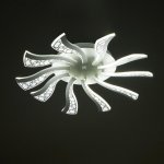 Люстра с ПДУ 10033/10WT LED 80Вт 3000-6000К диммер белый 53х53 см