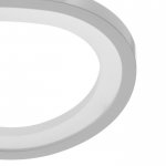 Люстра с ПДУ 10034/6WT LED 124Вт 3000-6000К диммер белый 62х62 см