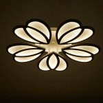 Люстра с ПДУ 10035/5WT LED 200Вт 3000-6000К диммер белый 62х62 см