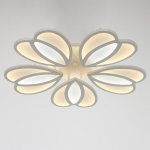 Люстра с ПДУ 10035/5WT LED 200Вт 3000-6000К диммер белый 62х62 см