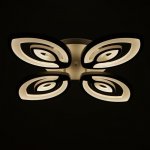 Люстра с ПДУ 10036/4WT LED 128Вт 3000-6000К диммер белый 55х55 см