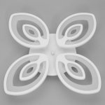 Люстра с ПДУ 10036/4WT LED 128Вт 3000-6000К диммер белый 55х55 см