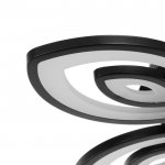 Люстра с ПДУ 10036/4BK LED 128Вт 3000-6000К диммер черный 55х55 см