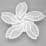 Люстра с ПДУ 10037/5WT LED 130Вт 3000-6000К диммер белый 62х62 см