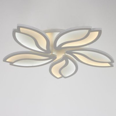 Люстра с ПДУ 10037/5WT LED 130Вт 3000-6000К диммер белый 62х62 см