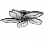 Люстра с ПДУ 10037/5BK LED 130Вт 3000-6000К диммер черный 62х62 см