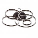 Люстра с ПДУ 10039/5 LED 216Вт 3000-6000К диммер кофе 80х80 см